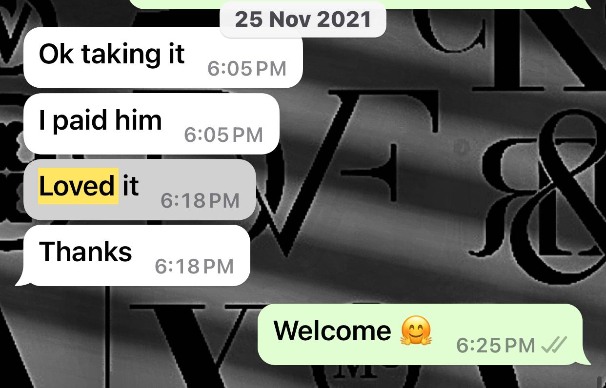 Client review 16 from January 2024